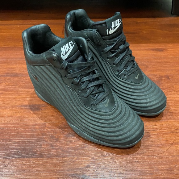 Nike lunar Wavy sky hi QS Foamposite Black 727990-001 Womens US 5 - Picture 4 of 9